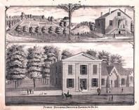 County Alms House, County Jail, Court House, Randolph County 1875